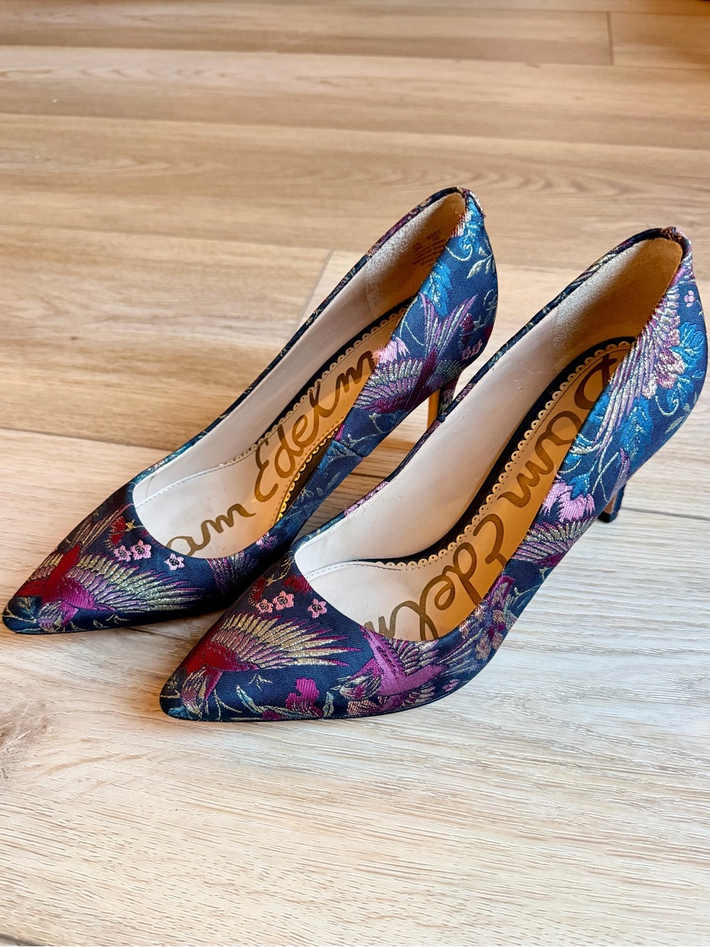 Sam Edelman Tristan Floral Brocade Stiletto Pumps 6